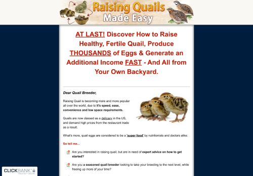 Raising Quail Made Easy Reviews How to use