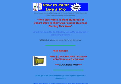 Start A Painting Business ingredients 