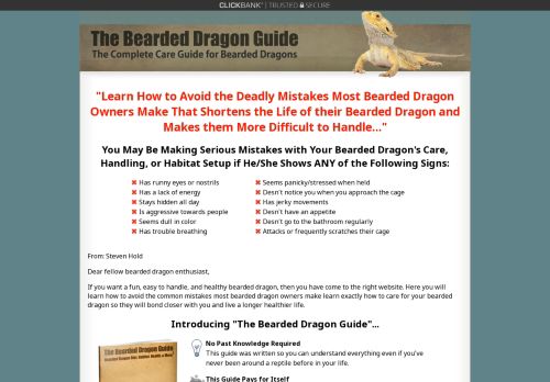 The Bearded Dragon Guide Reviews Complaints 