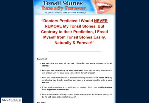 Where to buy Tonsil Stones Remedy Forever